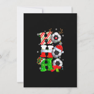 Kerstman Ho-Ho-Santa Reindeer Soccer Pajama Gi Kaart