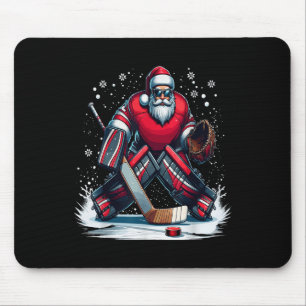 Kerstman Hockey Goalie Lelijke Kerstmis Zweet Muismat