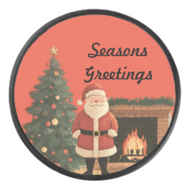 kerstman hockey puck