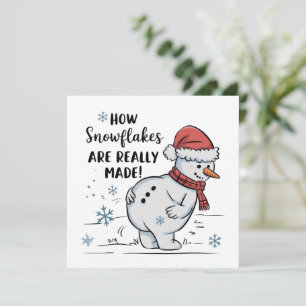 Kerstman Hoe Sneeuwvlokken Echt Worden Gemaakt  Feestdagenkaart