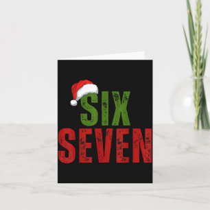 Kerstman Hoed 6 7 Zes Zeven Gen Z Alpha Meme Taal  Kaart