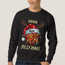 Kerstman Hoed Basketbal Rendier Kerst Plezier Spor