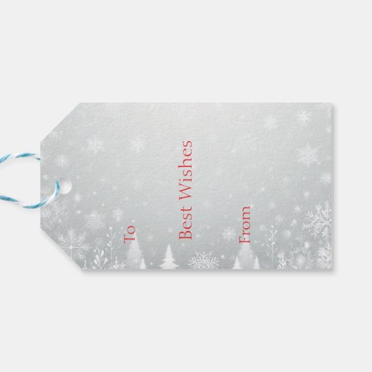 Kerstman Hoed Boxer Hond Kerstmis Cadeaulabel (Achterkant Horizontaal)