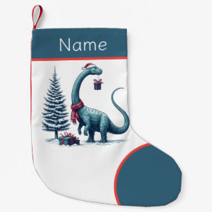 Kerstman hoed Brontosaurus Kleine Kerstsok