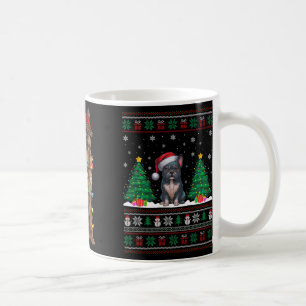 Kerstman Hoed Duitse Herdershond Kerst Duitse Zij Koffiemok