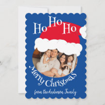 Kerstman Hoed Foto Ho Ho Ho Prettig Kerstfeest Bla