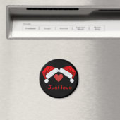 Kerstman hoed-gewoon liefde magneet (Insitu (Vaatwasser))