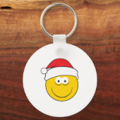 Kerstman Hoed Gezicht Sleutelhanger (Voorkant)