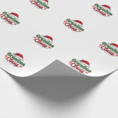 Kerstman Hoed Grootmoeder Claus Cadeaupapier (Hoek)