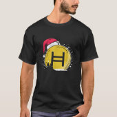 Kerstman Hoed Hedera HBAR Houd Crypto Huidige T-shirt (Voorkant)