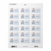 Kerstman Hoed Husky Aangepast Kerstadres Etiket (Full Sheet)