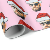 Kerstman Hoed Kerstcadeau Cadeaupapier (Rol Hoek)