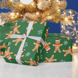 Kerstman hoed kerstkrans baby inpakpapier