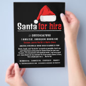 Kerstman Hoed, Kerstman Entertainer Reclame Flyer (Hand)