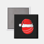 Kerstman Hoed Kerstmis Cricket Magneet (Voorkant / Achterkant)