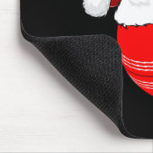 Kerstman hoed Kerstmis Cricket Muismat (Hoek)