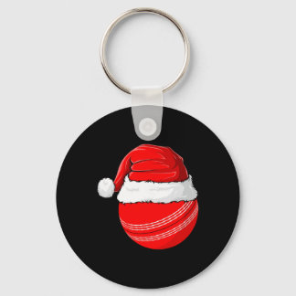 Kerstman Hoed Kerstmis Cricket Sleutelhanger