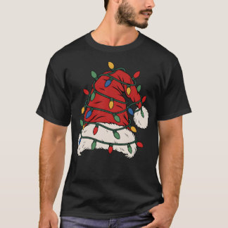 Kerstman Hoed Kerstverlichting Mannen Vrouwen Kind T-shirt