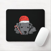 Kerstman hoed pitbull pitbull pitdog kerst kerst v muismat (Met muis)