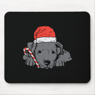 Kerstman hoed pitbull pitbull pitdog kerst kerst v muismat
