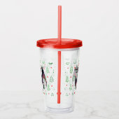 Kerstman hoed pterodactyl acryl drinkbeker (Rechts)