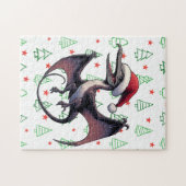 Kerstman hoed pterodactyl legpuzzel (Horizontaal)