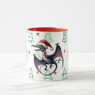 Kerstman hoed pterodactyl mok