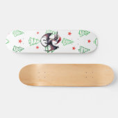 Kerstman hoed pterodactyl persoonlijk skateboard (Horizontaal)
