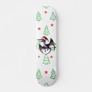 Kerstman hoed pterodactyl persoonlijk skateboard