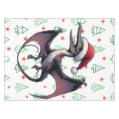 Kerstman hoed pterodactyl tafelkleed (Voorkant (Horizontaal))