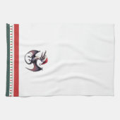 Kerstman hoed pterodactyl theedoek (Horizontaal)