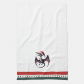 Kerstman hoed pterodactyl theedoek (Verticaal)