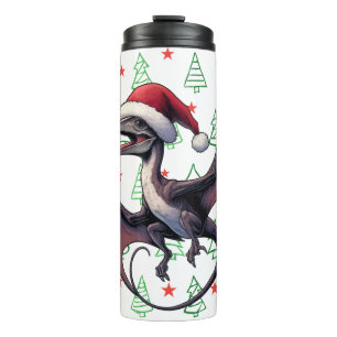 Kerstman hoed pterodactyl thermosbeker
