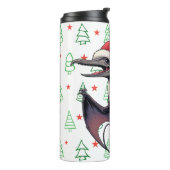 Kerstman hoed pterodactyl thermosbeker (Gedraaid links)