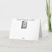 Kerstman Hoed Pup Feestdagen Kaart (Achterkant)