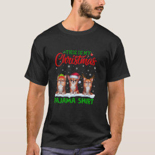 Kerstman Hoed Rendier Chihuahua Hond Kerst Pa T-shirt