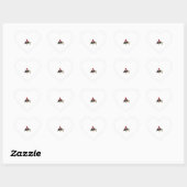 Kerstman Hoed Schildpad - Vintage Zeeschildpad Ker Hart Sticker (Vel)