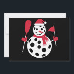 Kerstman Hoed Sneeuwman Familie Kerst Misdaad Pick Feestdagenkaart<br><div class="desc">Kerstman Hoed Sneeuwman Familie Kerst Misdaad Pickleball Kerstmis</div>
