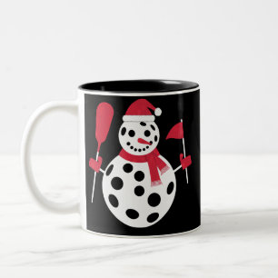 Kerstman Hoed Sneeuwman Familie Kerstmis Matching  Tweekleurige Koffiemok