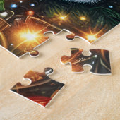 Kerstman Hoed Volleybal Puzzel (Zijkant)