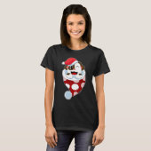 Kerstman hoed voor honden t-shirt (Voorkant volledig)