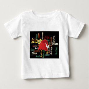 Kerstman Hoed Word Art T-shirt