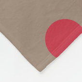 Kerstman hoed, zwarte vrouw, rode Stippen, bruin Fleece Deken (Hoek)