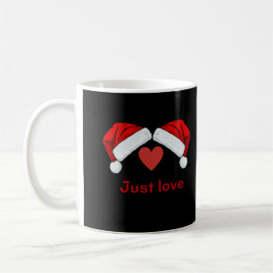 Kerstman hoeden-gewoon liefde koffiemok