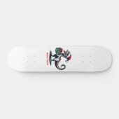Kerstman hoedraptor persoonlijk skateboard (Horizontaal)