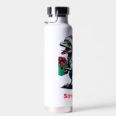 Kerstman hoedraptor waterfles (Rechts)