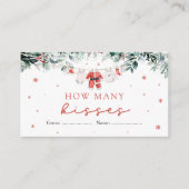Kerstman Hoeveel Kussen Baby shower Spel Informatiekaartje (Voorkant)