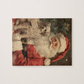  Kerstman Hond Kerstmispuzzel Puzzel (Horizontaal)