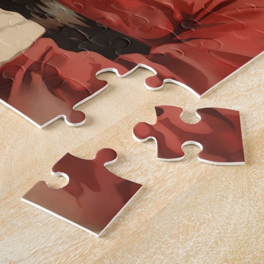  Kerstman Hond Kerstmispuzzel Puzzel Legpuzzel (Zijkant)