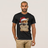 . Kerstman Hond T-Shirt (Voorkant volledig)